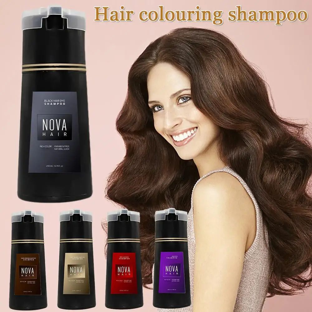 Hair Spray Color - 200ml Nova Hair Dye Shampoo Hair