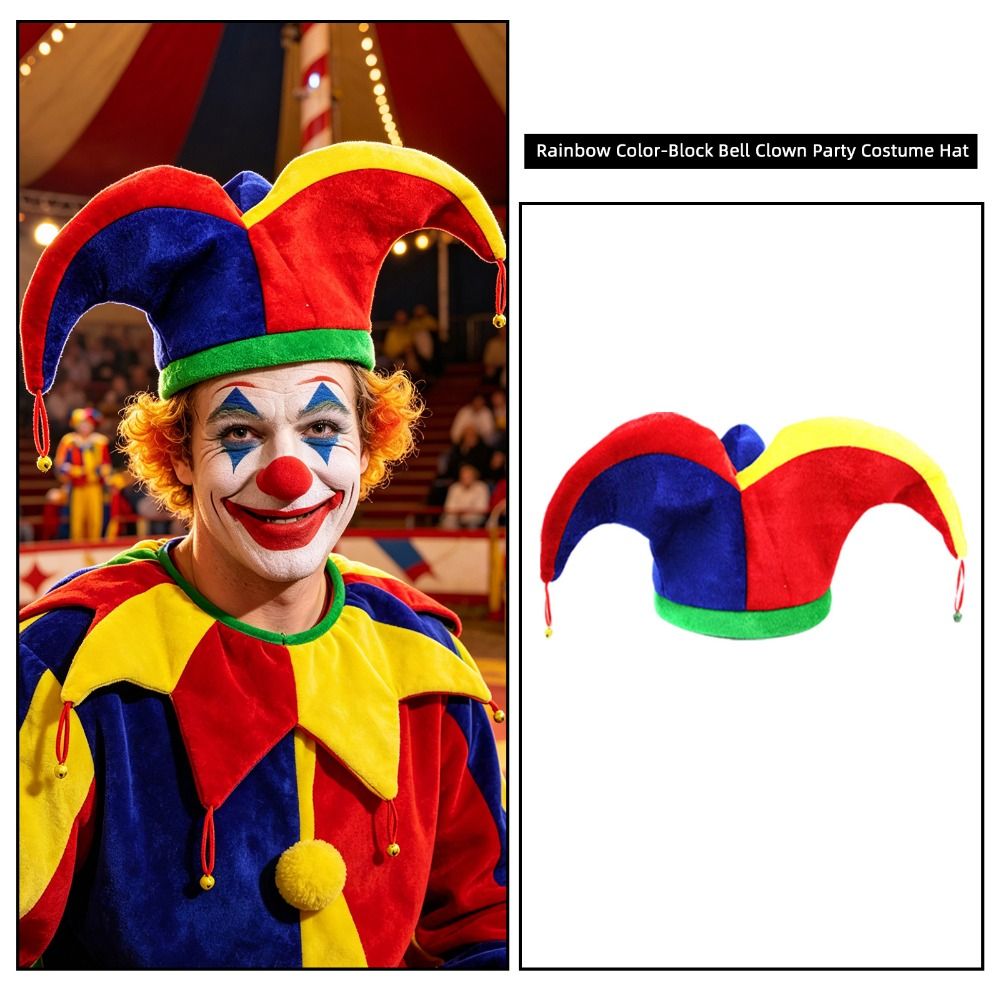 Cap Prop Multicolor Clown Hat  - огляд і ціна Free Cosplay Prop Patterns