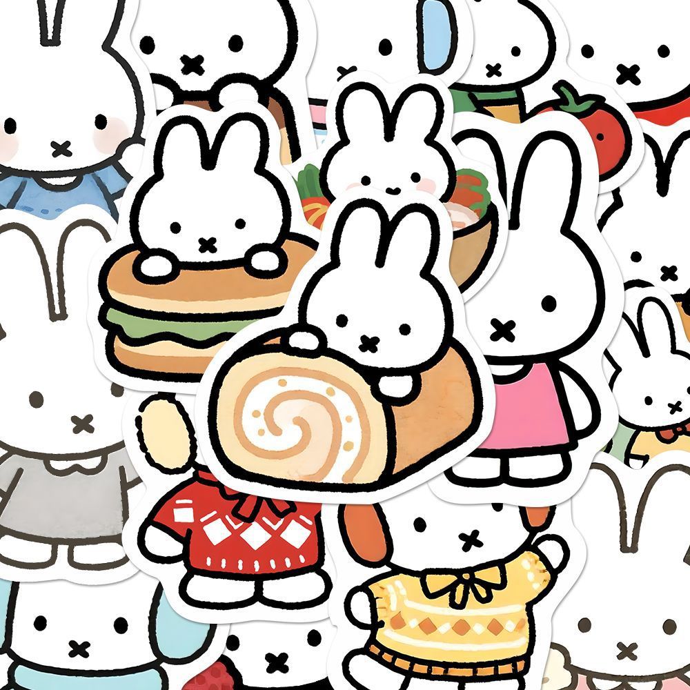 80PCS Kawaii Miffy Cute Sticke - огляд і ціна Cosplay Floating Prop