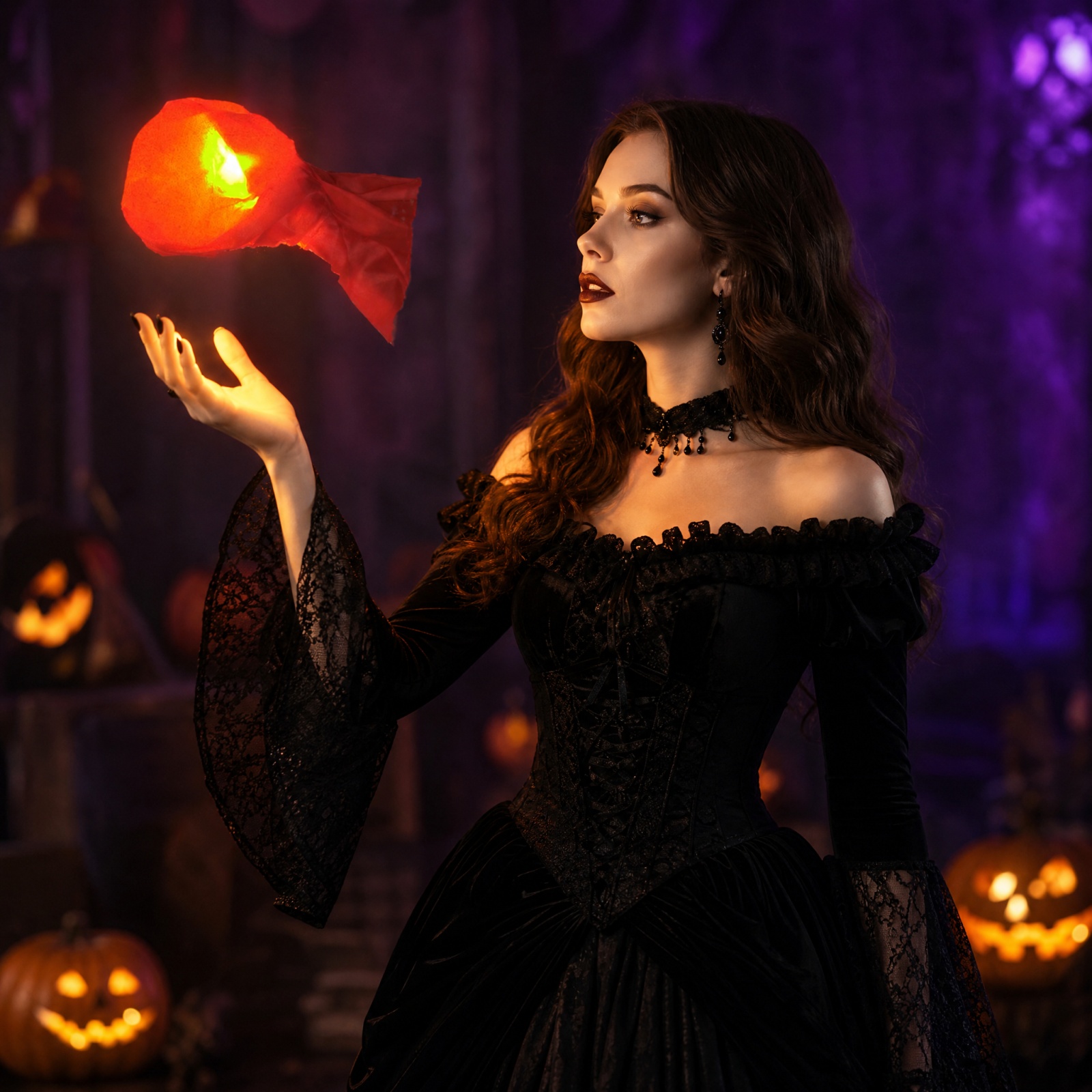 Halloween Hanging Floating Fir - огляд і ціна Cosplay Fireball Prop
