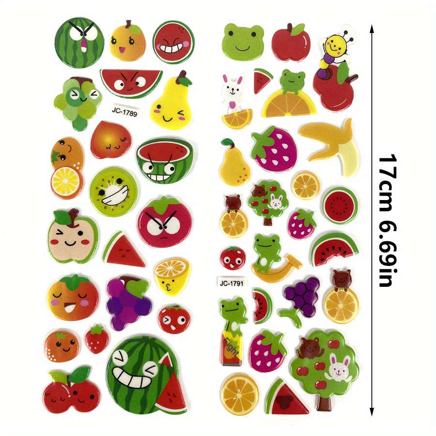 6 Sheets 3D Puffy Stickers Foa - огляд і ціна Eva Foam Sheet