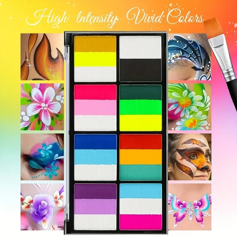 8 Color Rainbow Face & Body Pa - огляд і ціна Cosplay Prop Paint